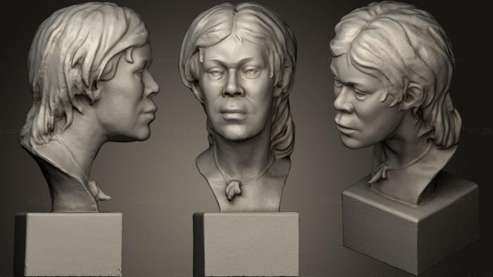 Бюсты и головы античные и исторические (Неизвестная Женщина 6, BUSTA_0528) 3D модель для ЧПУ станка